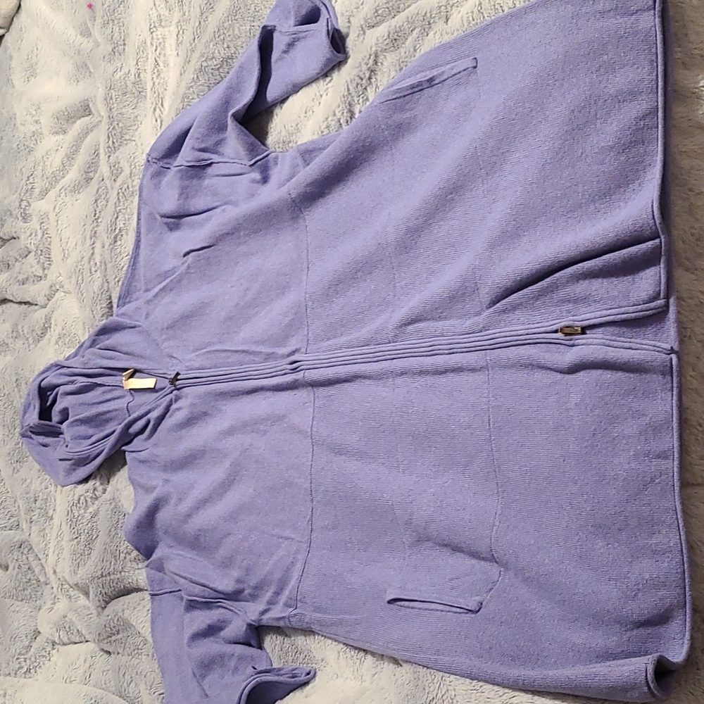 PureJill violet size L zip up hoodie